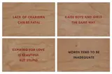 Untitled by Jenny Holzer, screenprint on board, offered Oct 2022