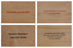 Untitled by Jenny Holzer, screenprint on board, offered Oct 2022