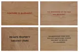 Untitled by Jenny Holzer, screenprint on board, offered Oct 2022