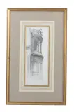 Study of architectural restoration at St by Muirhead Bone, Pencil, offered Aug 2020