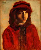 Untitled by Lucien Mainssieux, Oil on board, offered Aug 2020