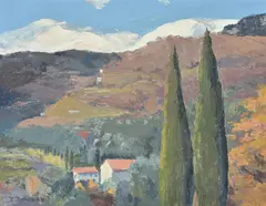 Untitled by Phoebe Donovan, Oil on board, sold Aug 2020