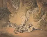 The kill Pen by John Nost Sartorius, Pen, ink and watercolour, offered Aug 2020