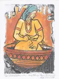 Untitled by Tayo Tekovi Quaye, etching, offered Aug 2020