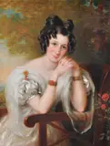 Portrait of a seated lady by E. F. Green, 1830, oil, sold Jul 2020