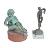 A patinated bronze model called Venere con Computer by Claudio Parigi, bronze, offered Jul 2020