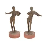 A patinated bronze model called Music in the Air by Claudio Parigi, bronze, offered Jul 2020