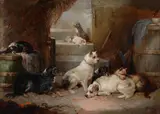 Waiting for master by George Armfield, oil, sold Jun 2020