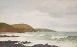 Coastal sceneOil on canvasSigned with monogram lower right61 x 102cm (24 x 40 in.) by Frederick William Meyer, oil, offered Jun 2020