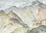 Mountain Landscape by William Russell Flint, Watercolour, sold Jun 2020