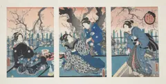Nine woodblock printed ukiyo-e triptychs by Utagawa Kunisada, print (other), offered Jun 2020