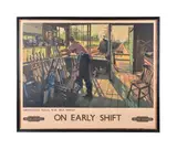 On Early Shift’ Greenwood Signal Box, New Barnet by Terence Cuneo, lithograph, sold May 2020