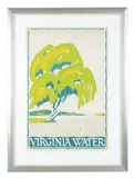 Virginia Water by Noel Rooke, Lithograph in colours, sold May 2020