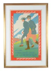 Walkers by C. R. W. Nevinson, Lithograph in colours, sold May 2020