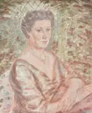 Portrait of lady seated by Oliver Messel, Oil on canvas, sold Mar 2020