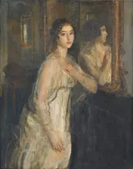 Miss Violet Henry by Ambrose McEvoy, 1918, Oil on canvas, sold Mar 2020