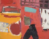 Sit Down in Groups Oil on canvas Signed and dated 96 to canvas verso 41 x 50.8cm (16 x 20 in.) Provenance: Jill George Gallery, London by Fraser Taylor, Oil on canvas, sold Mar 2020