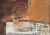 Dead Flowers by Derrick Greaves, 1957, Oil on canvas, sold Mar 2020