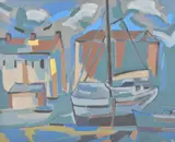 Aberystwyth Oil on canvas Signed with initials lower right 60.5 x 74cm (23¾ x 29 in.) by Harry Weinberger, Oil on canvas, sold Mar 2020