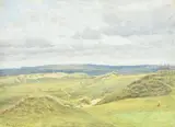 The Golf Links of Lelant by Frank Walton, Watercolour, offered Mar 2020
