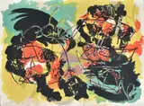 Composition by Karel Appel, Lithograph printed in colours, sold Mar 2020