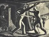 Paul Jones Four woodcuts from the set of 8 (s by Leon Underwood, Wood Engravings', a limited edition of, offered Mar 2020