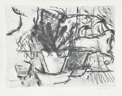 Untitled by Patrick Procktor, Etching, sold Mar 2020