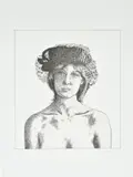 Sharon's Hat Etching Signed in pencil, numbered and inscribed AP 4/6 Plate 40.5 x 36cm (15¾ x 14 in.) by David Inshaw, Etching, offered Mar 2020