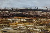 Trassey (Series 3) by Mark Francis, oil on paper, sold Nov 2021