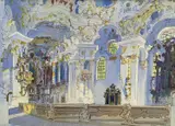 Wies 1972 by Frank Hoar, watercolour, sold Nov 2021