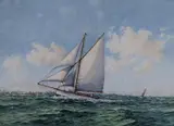 Off Burnham on Sea by John Millington, watercolour, sold Nov 2021