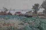 The Medway Estuary, 17 x 26cm by James Frederick Darley, watercolour, offered Nov 2021