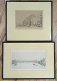 London scenes by William Walcot, pencil, offered Nov 2021