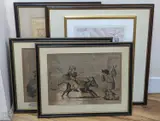 Coloured etching by George Vernon Stokes, etching, sold Nov 2021
