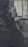 Drypoint etching by William Lee Hankey, etching, sold Nov 2021