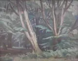 Woodland scene by J. Blair Leighton, oil on canvas, sold Nov 2021