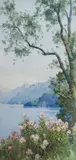 Largo de Leman by Ella du Cane, watercolour, sold Nov 2021