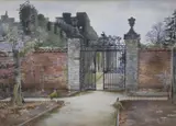 Tillingham Castle, Essex by Isabel Baynes Badcock, 1888, watercolour, sold Nov 2021