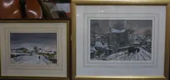 The Old Corn Mill, Mayfield Road by George Cunningham, watercolor, sold Nov 2021