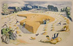 Harvesting by John Nash, print, sold Nov 2021