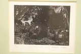 The Manor House by Michael Renton, engraving, sold Nov 2021