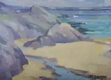 Golden Sands by John McKinnon Crawford da, oil on canvas, offered Nov 2021