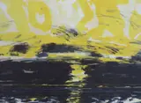 Sunset over the sea by John Houston, print, sold Nov 2021