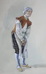 The Steward by John Nesbitt, 1867, watercolour, sold Nov 2021