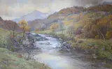 The Lledr Valley by Ralph William Bardill, watercolour, sold Nov 2021