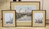 Dolphin Yard by Michael Chaplin, pencil, offered Nov 2021