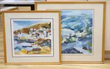 Path to Sennen and Afternoon Colours by Richard Tuff, pencil, sold Nov 2021