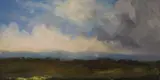 Study from tales from beach house, inscribed verso and dated 1994, 15 x 30cm by Alan Rankle, 1994, oil on board, sold Oct 2021