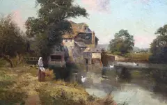 Untitled by Ernest Walbourn, Oil on canvas, sold Oct 2021