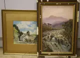 Swallow Falls, N.Wales by Douglas Houzen Pinder, watercolour, sold Oct 2021